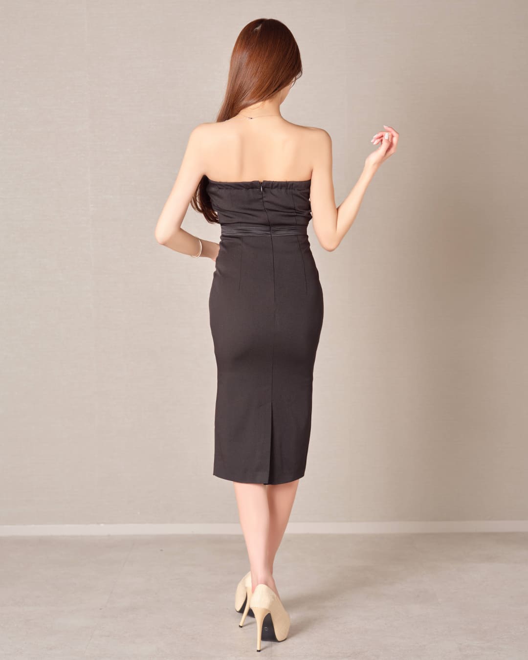 Ribbon Edge Mini Dress : Black