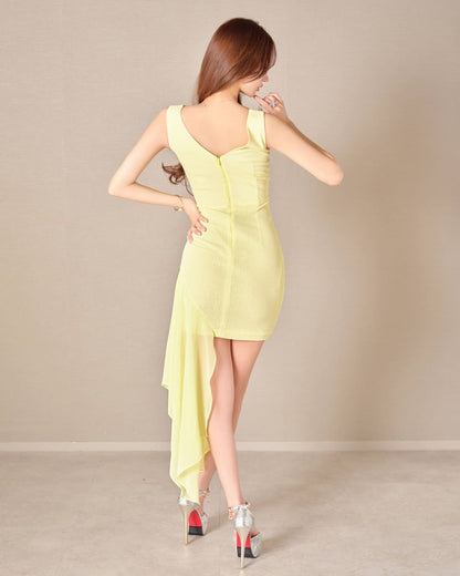 Side-Flow Asymmetric Dress